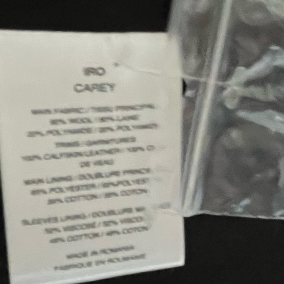 NWOT IRO Womens Beige Coat Size 38 - Picture 7 of 8